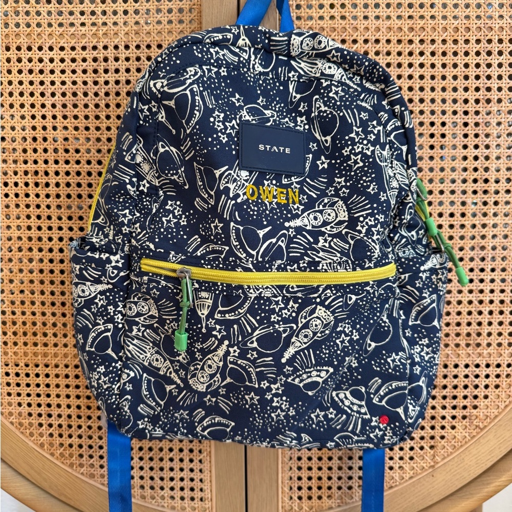 STATE Kids' Kane Navy Space Backpack